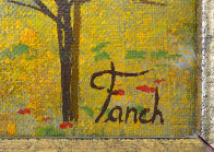Vineyard 1975 14x20 Original Painting by Fanch Ledan - 5 Vineyard 1975 14x20 Original Painting by Fanch Ledan - 5