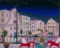 Nice Market Hall, France 2005 26x32 Original Painting by Fanch Ledan - 1 Nice Market Hall, France 2005 26x32 Original Painting by Fanch Ledan - 1