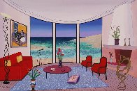 Interior with Francis Bacon 2005 22x32 Original Painting by Fanch Ledan - 1 Interior with Francis Bacon 2005 22x32 Original Painting by Fanch Ledan - 1