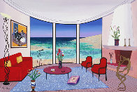 Interior with Francis Bacon 2005 22x32 Original Painting by Fanch Ledan - 0 Interior with Francis Bacon 2005 22x32 Original Painting by Fanch Ledan - 0