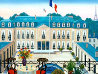 Vue sur L'Elysee 24x29 - Paris, France Original Painting by Fanch Ledan - 1