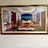 Interior Oriental 1993 27x45 Huge Original Painting by Fanch Ledan - 1