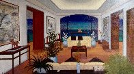 Interior Oriental 1993 27x45 Huge Original Painting by Fanch Ledan - 0 Interior Oriental 1993 27x45 Huge Original Painting by Fanch Ledan - 0