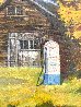 Old Gas Pump 1995 9x12 Original Painting by Jack Faragasso - 1