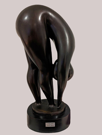 Gymnast Bronze Sculpture 24 in Sculpture - Nomi Faran