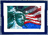Statue and Flag Limited Edition Print by Neil J. Farkas - 1