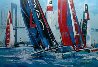 America's Cup, Newport Rhode Island Original Painting by Malcolm Farley - 4