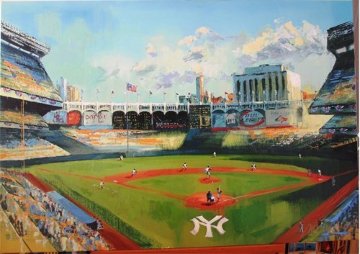 NY Yankee Stadium 2008 Embellished Limited Edition Print - Malcolm Farley NY Yankee Stadium 2008 Embellished Limited Edition Print - Malcolm Farley