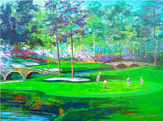 Amen’s Corner  (12th Hole) Golf - Golden Bell Augusta, HS by JacK Nicklaus 2004 - Georgi Limited Edition Print by Malcolm Farley