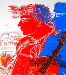 Musiciens Limited Edition Print - Alexandre Fassianos Musiciens Limited Edition Print - Alexandre Fassianos