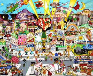 Hollyrock 3-D 1993 Limited Edition Print - Charles Fazzino Hollyrock 3-D 1993 Limited Edition Print - Charles Fazzino