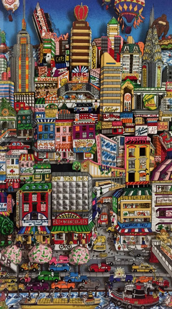 Movin' on Up to the Eastside  3-D 2000 - New York - NYC Limited Edition Print by Charles Fazzino