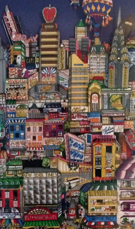 Movin' on Up to Eastside New York 3-D Limited Edition Print - Charles Fazzino