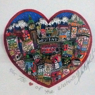 Heart of the West End 3-D London Limited Edition Print - Charles Fazzino Heart of the West End 3-D London Limited Edition Print - Charles Fazzino