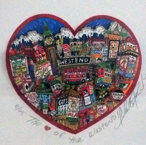 Heart of the West End 3-D London Limited Edition Print - Charles Fazzino