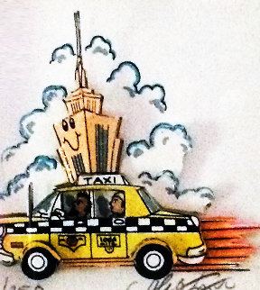 Taxi / Empire State Building 3-D New York Limited Edition Print - Charles Fazzino Taxi / Empire State Building 3-D New York Limited Edition Print - Charles Fazzino