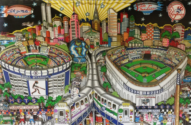 Finally a Subway Series 3-D 2001 - New York Limited Edition Print by Charles Fazzino