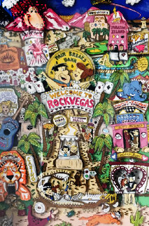 Flintstones Break Rock Vegas 1996 3-D Limited Edition Print - Charles Fazzino Flintstones Break Rock Vegas 1996 3-D Limited Edition Print - Charles Fazzino