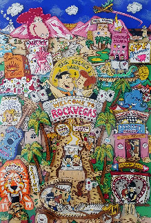 Flintstones Welcome to Rock Vegas 1995 3-D HS by Bill Hannah  Limited Edition Print - Charles Fazzino