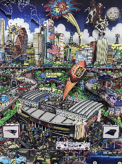 Patriots Super Bowl XXXVIII 2004 Limited Edition Print - Charles Fazzino Patriots Super Bowl XXXVIII 2004 Limited Edition Print - Charles Fazzino