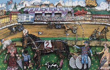Life Is A Horse Race 3-D 1980   Limited Edition Print - Charles Fazzino