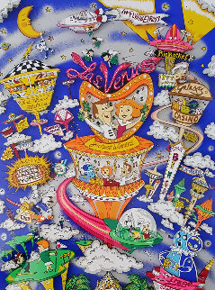 Jetsons Take Las Venus 3-D 1996 Limited Edition Print - Charles Fazzino Jetsons Take Las Venus 3-D 1996 Limited Edition Print - Charles Fazzino