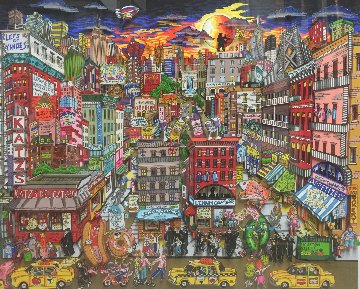 Fahklumpt And Famished In This Meshuganeh City, NYC 3-D 2015 Limited Edition Print - Charles Fazzino Fahklumpt And Famished In This Meshuganeh City, NYC 3-D 2015 Limited Edition Print - Charles Fazzino