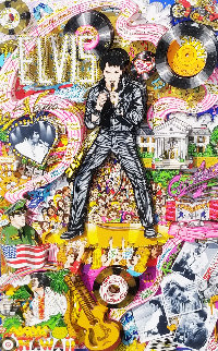 Remembering Elvis 3-D 2002 Limited Edition Print - Charles Fazzino Remembering Elvis 3-D 2002 Limited Edition Print - Charles Fazzino