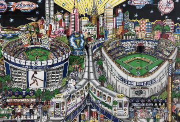Finally a Subway Series 3-D 2001 Limited Edition Print - Charles Fazzino