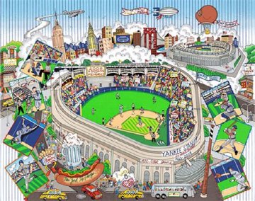 An All-Star Tribute to Yankee Stadium 2008 Limited Edition Print - Charles Fazzino An All-Star Tribute to Yankee Stadium 2008 Limited Edition Print - Charles Fazzino