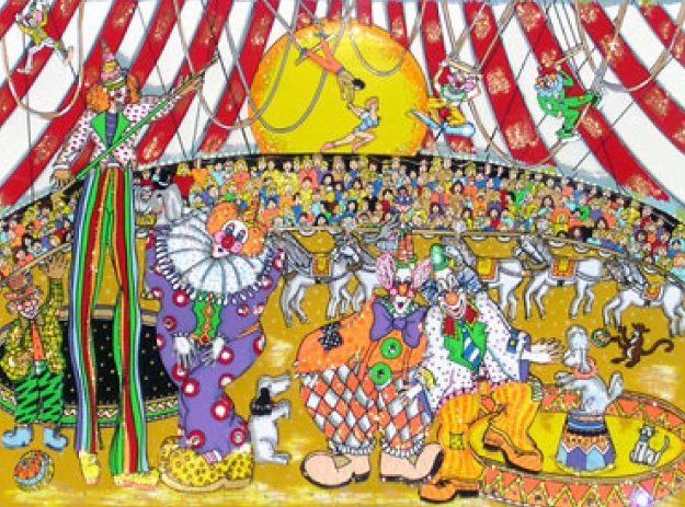 Circus Fun 3-D 2000 Limited Edition Print by Charles Fazzino Circus Fun 3-D 2000 Limited Edition Print by Charles Fazzino