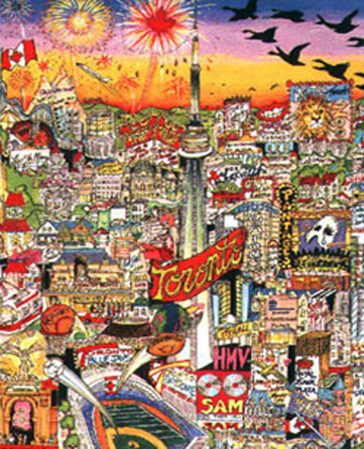 Meet Me in Toronto 3-D - Canada Limited Edition Print by Charles Fazzino