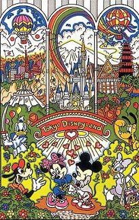 Tokyo Disneyland 3-D Limited Edition Print - Charles Fazzino Tokyo Disneyland 3-D Limited Edition Print - Charles Fazzino