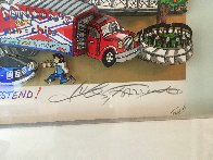 Getting Cheekie on the Queue in London's West End 2014 3-D Limited Edition Print by Charles Fazzino - 2 Getting Cheekie on the Queue in London's West End 2014 3-D Limited Edition Print by Charles Fazzino - 2