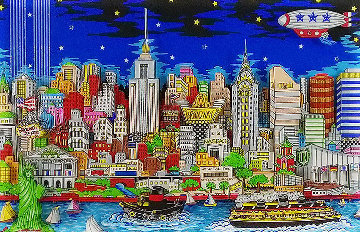 Lights of Hope And Remembrance 3-D 2003 New York - NYC Limited Edition Print - Charles Fazzino