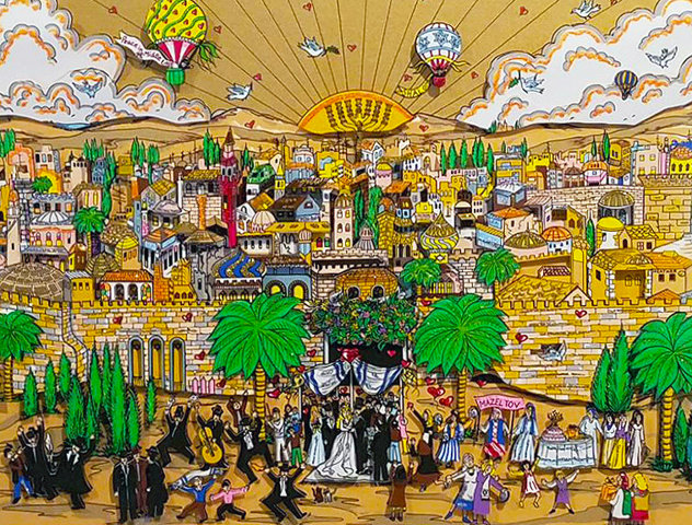 Wedding in Jerusalem 1994 3-D - Israel Limited Edition Print by Charles Fazzino
