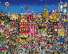 Mangia Mullberry Street 3-D NYC - New York - NYC Limited Edition Print by Charles Fazzino - 0