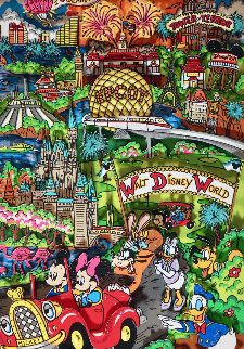 Disneyworld, Florida 3-D 1998 Limited Edition Print - Charles Fazzino