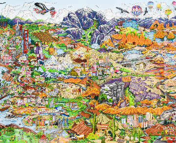 O Beautiful For Spacious Skies...America…America 3-D Limited Edition Print - Charles Fazzino O Beautiful For Spacious Skies...America…America 3-D Limited Edition Print - Charles Fazzino