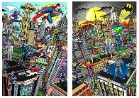 Superhero Suite Superman Saves the Day & Batman Rules the Night Set 2016 3-D Limited Edition Print by Charles Fazzino - 0 Superhero Suite Superman Saves the Day & Batman Rules the Night Set 2016 3-D Limited Edition Print by Charles Fazzino - 0