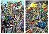 Superhero Suite of 2 - Superman Saves the Day and Batman Rules the Night Set 2016 3-D Limited Edition Print by Charles Fazzino - 0