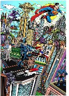 Superhero Suite Superman Saves the Day & Batman Rules the Night Set 2016 3-D Limited Edition Print by Charles Fazzino - 2 Superhero Suite Superman Saves the Day & Batman Rules the Night Set 2016 3-D Limited Edition Print by Charles Fazzino - 2
