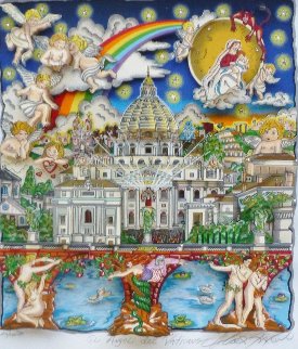 Angels of the Vatican 3-D 2006 Limited Edition Print - Charles Fazzino Angels of the Vatican 3-D 2006 Limited Edition Print - Charles Fazzino