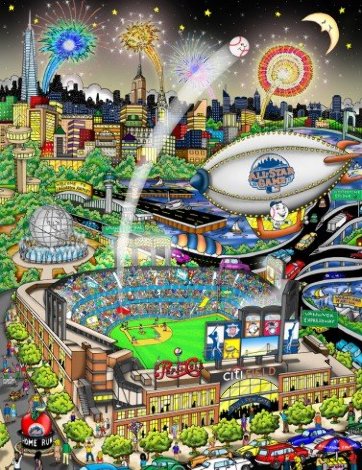 All Star Game At Citi Field 3-D 2013 Limited Edition Print - Charles Fazzino