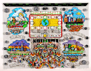 Money Makes the World Go Round 3-D 1994 Limited Edition Print - Charles Fazzino Money Makes the World Go Round 3-D 1994 Limited Edition Print - Charles Fazzino