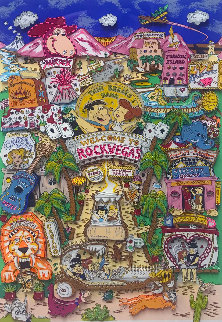 Rock Vegas AP 1996 3-D - Charles Fazzino Rock Vegas AP 1996 3-D - Charles Fazzino