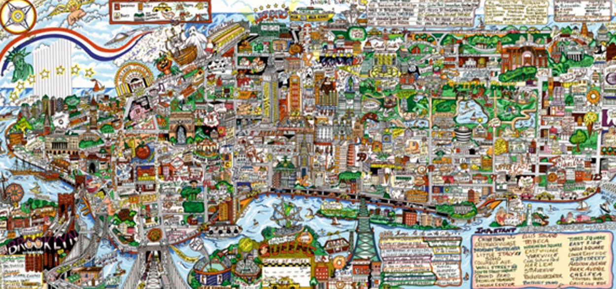 New York is ..! 2003 3-D Limited Edition Print by Charles Fazzino New York is ..! 2003 3-D Limited Edition Print by Charles Fazzino