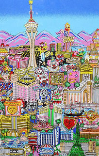 Vegas Vacation 3-D 2003 Limited Edition Print - Charles Fazzino Vegas Vacation 3-D 2003 Limited Edition Print - Charles Fazzino