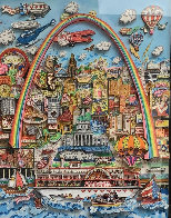 Meet Me in St. Louis 3-D original 1996 31x24 Original Painting by Charles Fazzino - 0 Meet Me in St. Louis 3-D original 1996 31x24 Original Painting by Charles Fazzino - 0