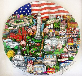 Our Salute to Washington 3-D Limited Edition Print - Charles Fazzino